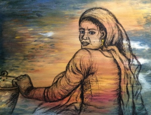 Dhobi 24X18" oil on canvas